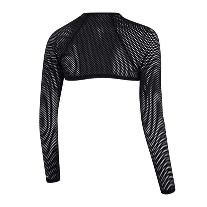 Multicoloured - Back - Speedo Womens-Ladies Mesh Performance Crop Top