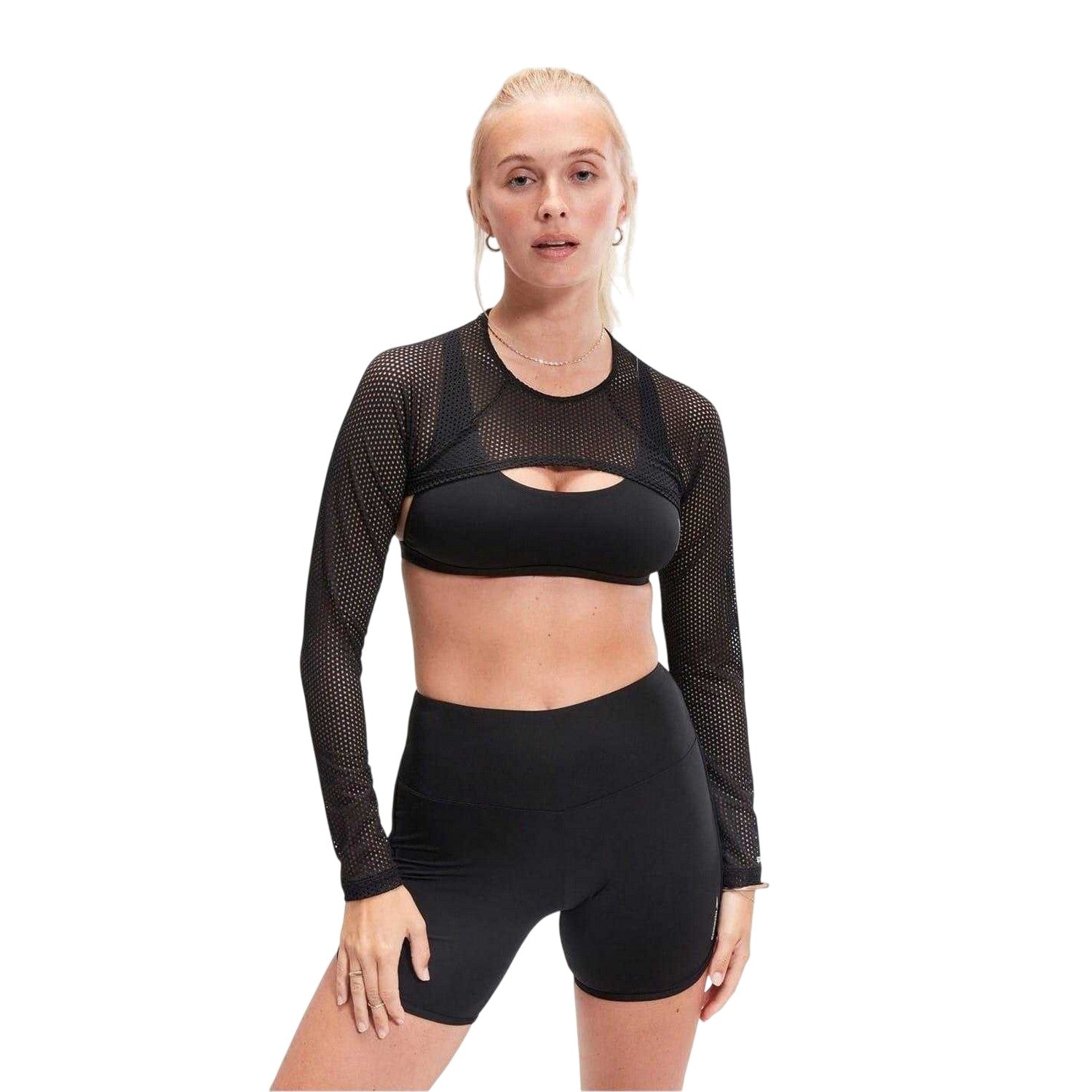 Multicoloured - Lifestyle - Speedo Womens-Ladies Mesh Performance Crop Top