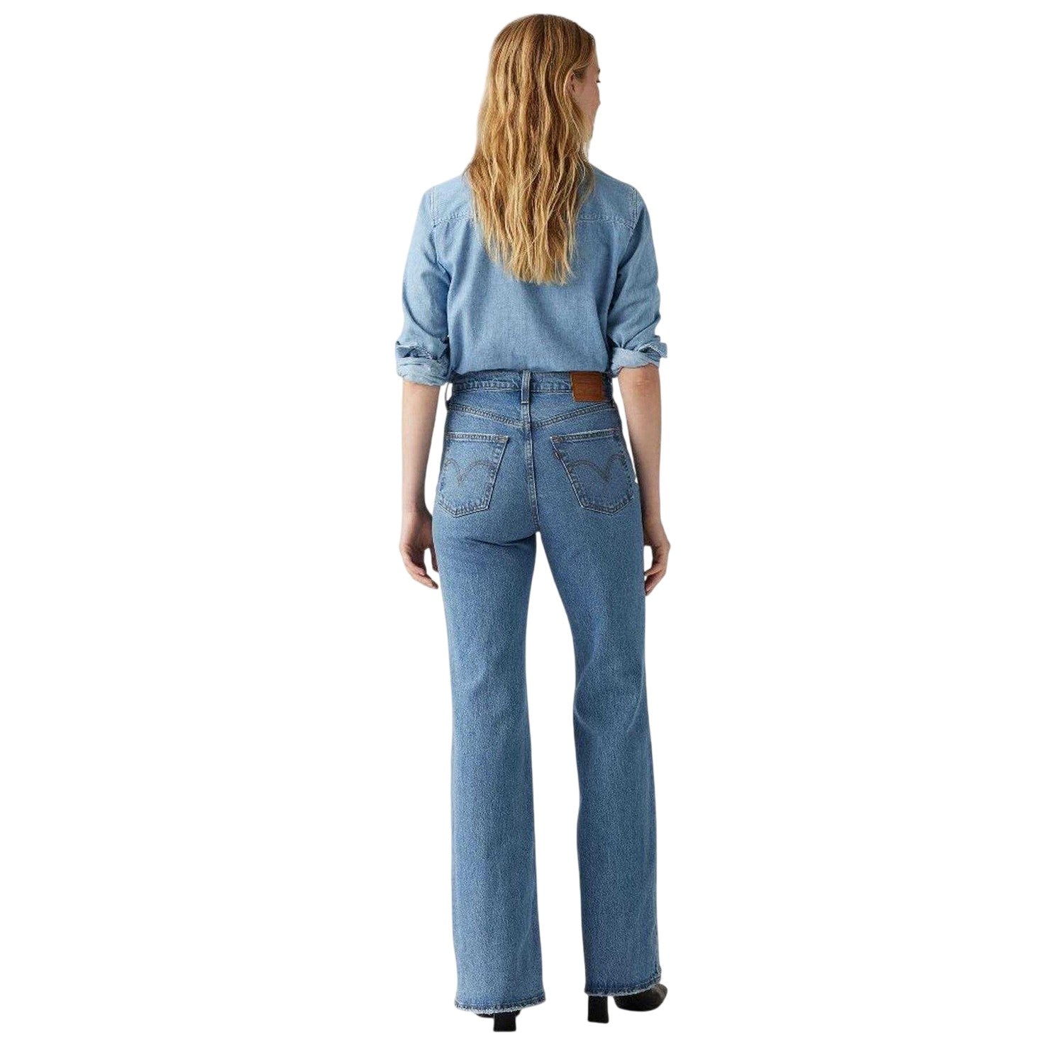 Sonoma Walks - Back - Levis Womens-Ladies Ribcage High Rise Wide Leg Jeans
