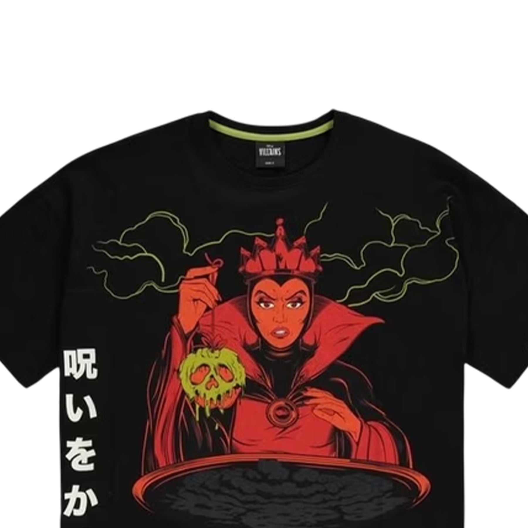 Black - Side - Snow White Womens-Ladies Poison Apple T-Shirt