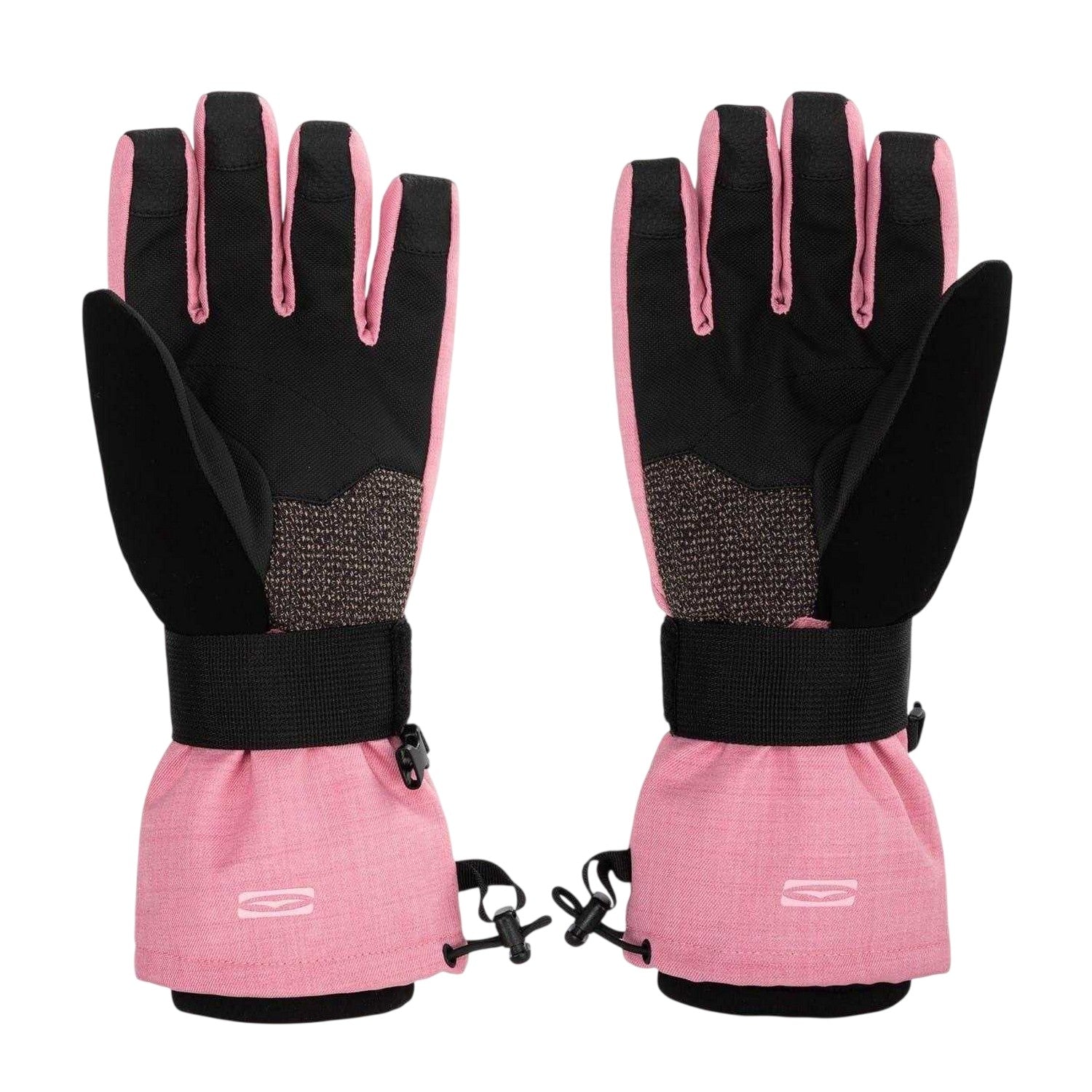 Black-Pink - Back - Gul Womens-Ladies Powder Ski Gloves