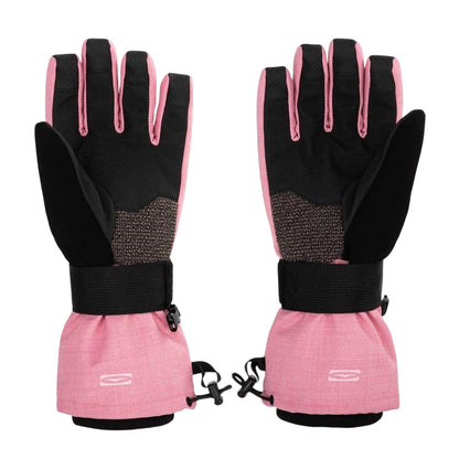 Black-Pink - Back - Gul Womens-Ladies Powder Ski Gloves