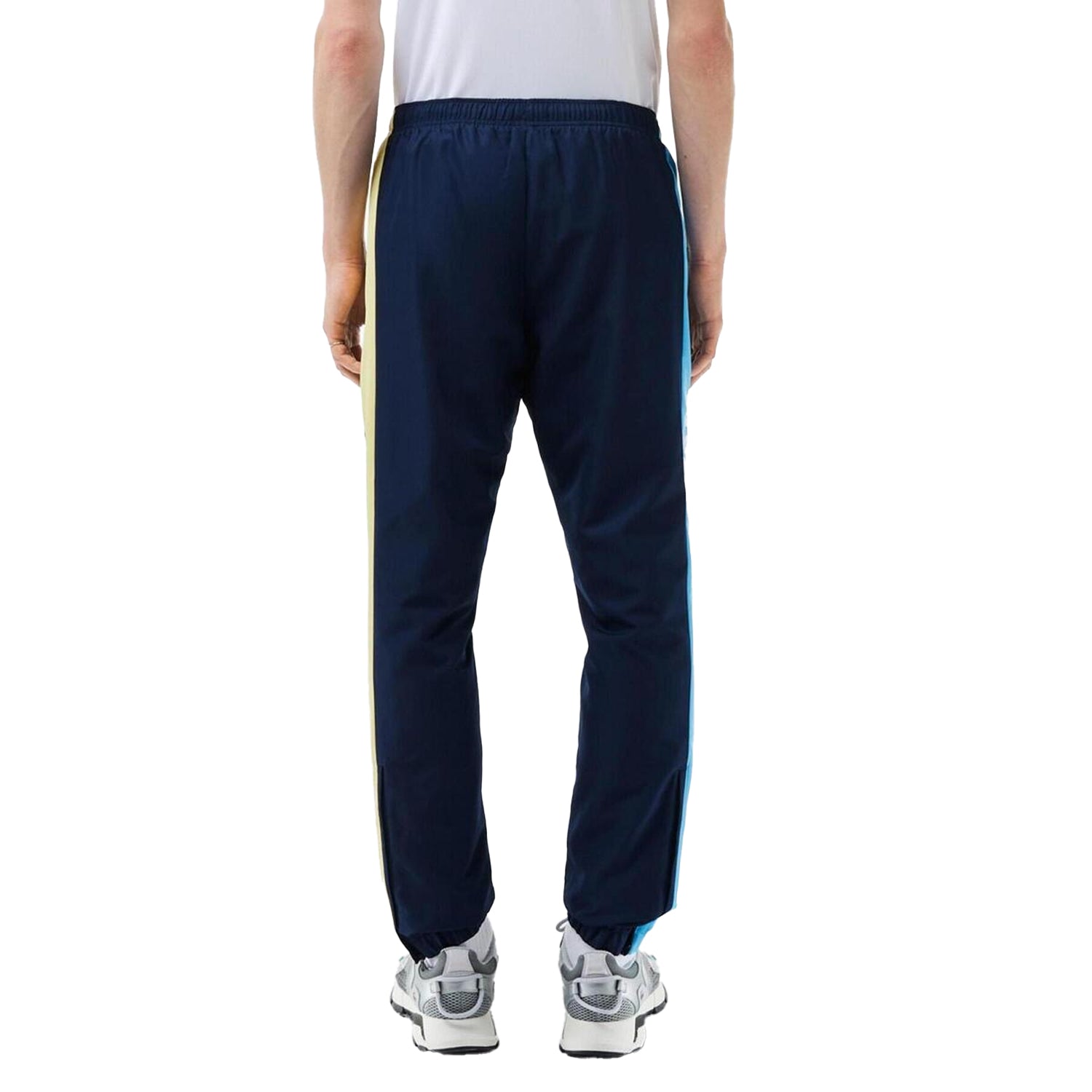Navy - Back - Lacoste Mens Sportsuit Tennis Jogging Bottoms