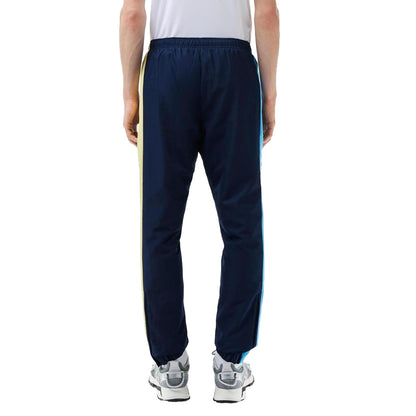 Navy - Back - Lacoste Mens Sportsuit Tennis Jogging Bottoms