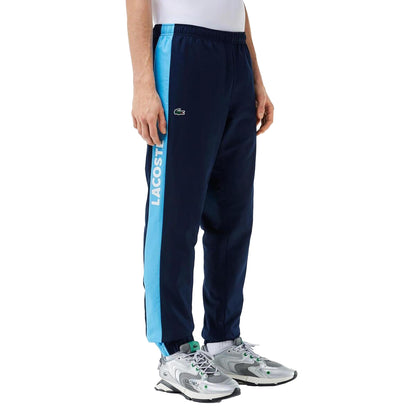 Navy - Side - Lacoste Mens Sportsuit Tennis Jogging Bottoms