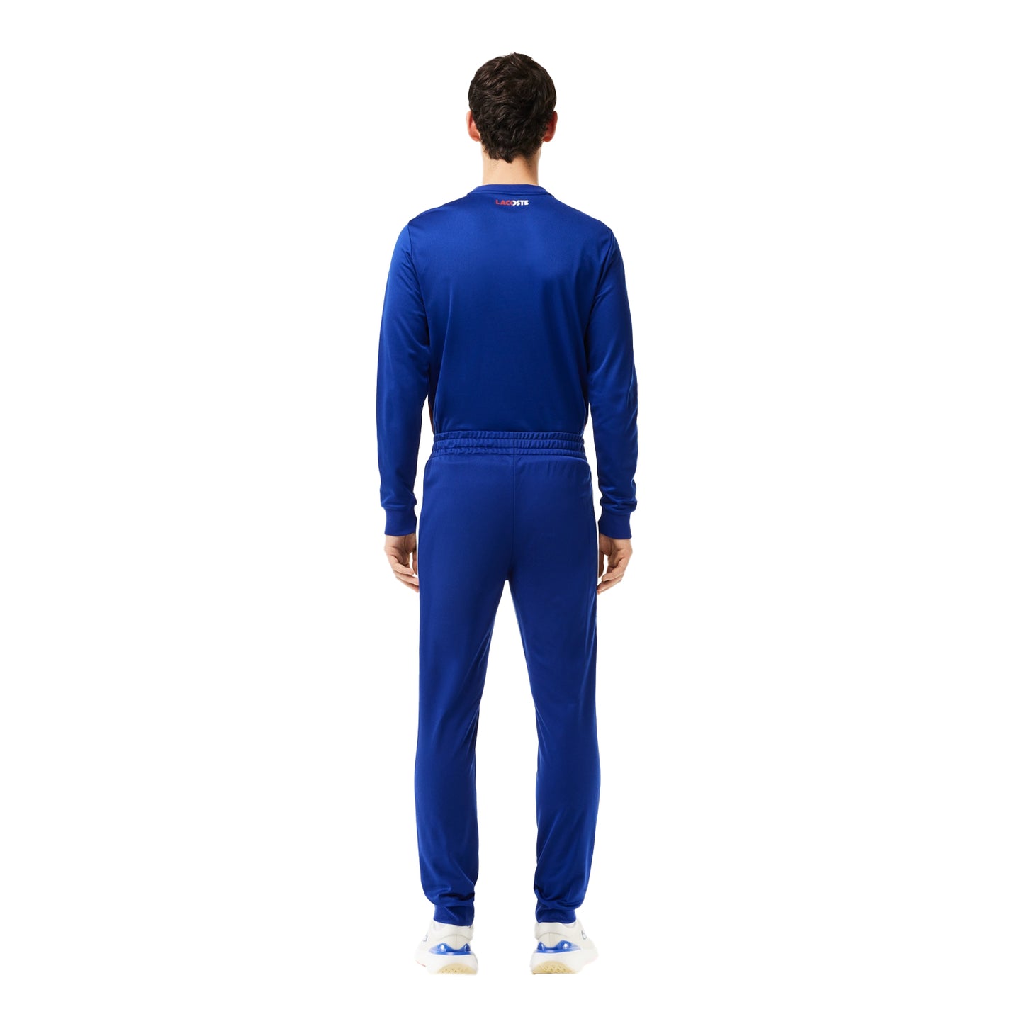 Blue - Back - Lacoste Mens Sportsuit Tennis Jogging Bottoms