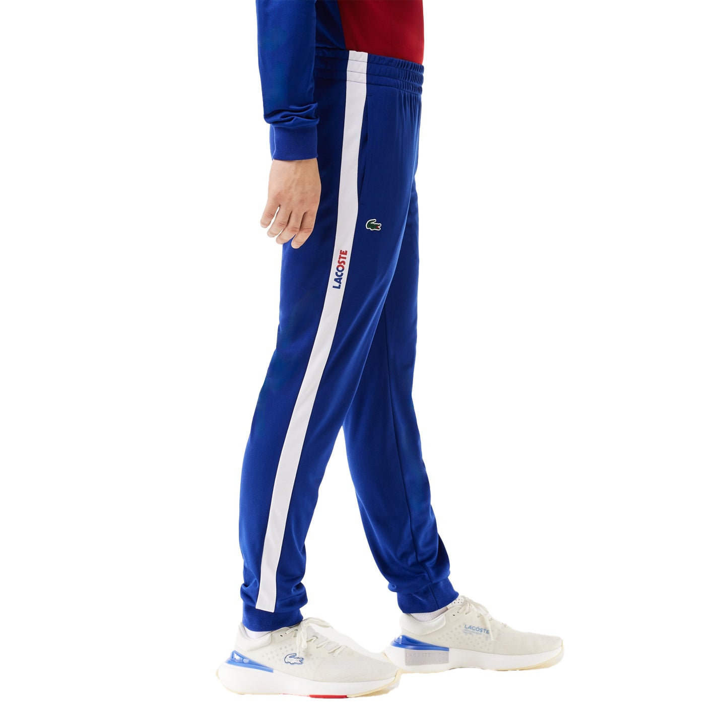 Blue - Side - Lacoste Mens Sportsuit Tennis Jogging Bottoms