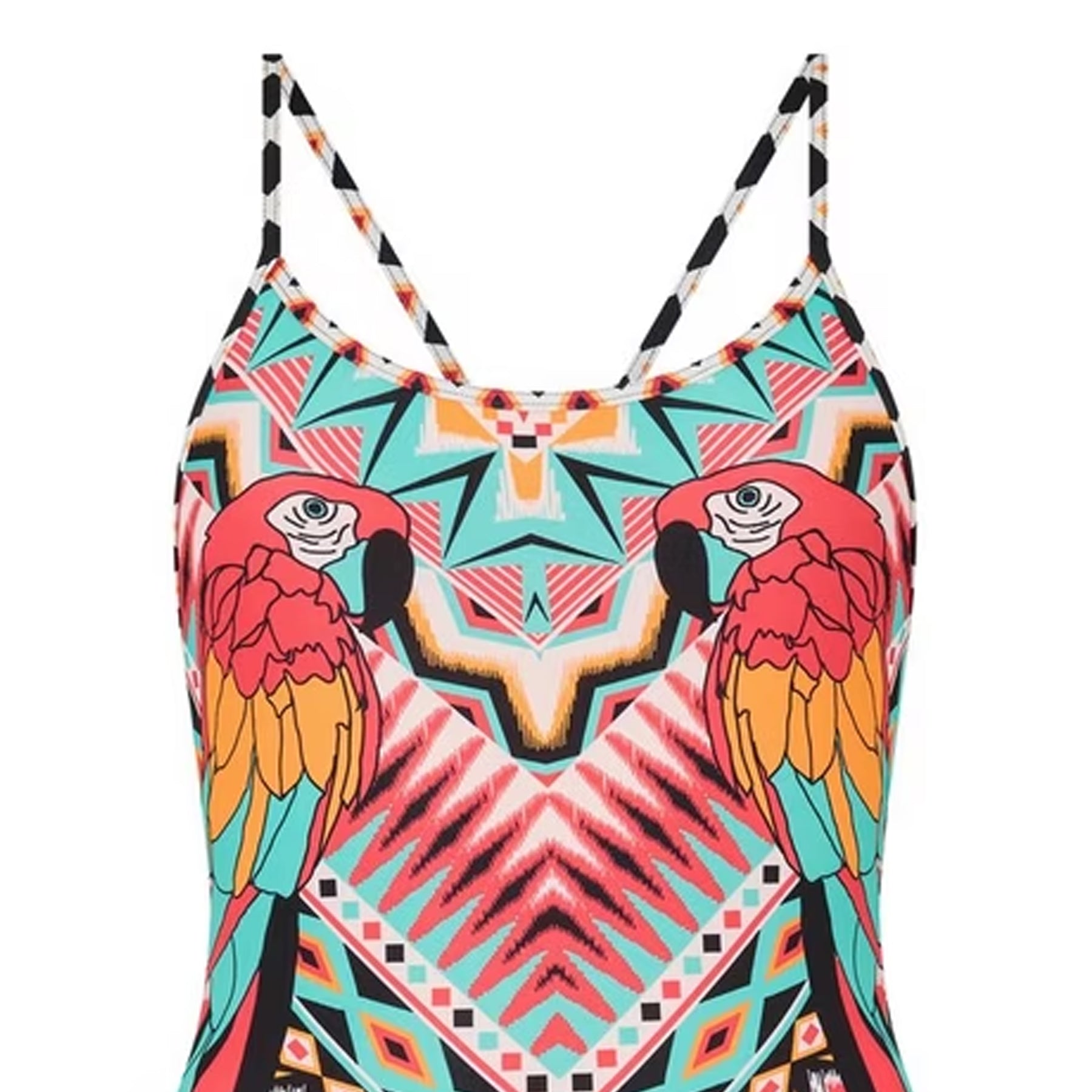 Multicoloured - Side - Zoggs Womens-Ladies Starback All-Over Print One Piece Swimsuit