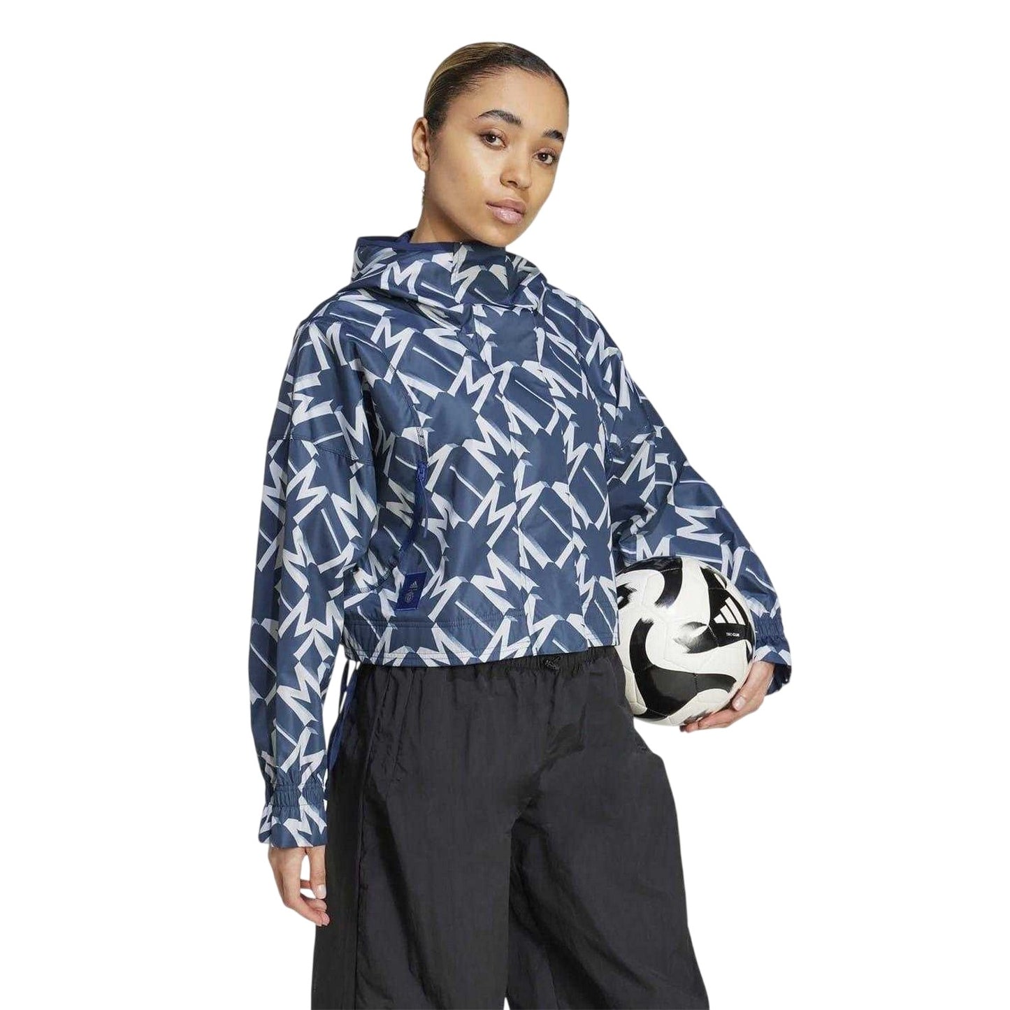 Night Indigo - Lifestyle - Adidas Womens-Ladies Manchester United Relaxed Fit Hooded Jacket