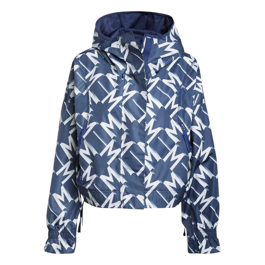 Night Indigo - Front - Adidas Womens-Ladies Manchester United Relaxed Fit Hooded Jacket