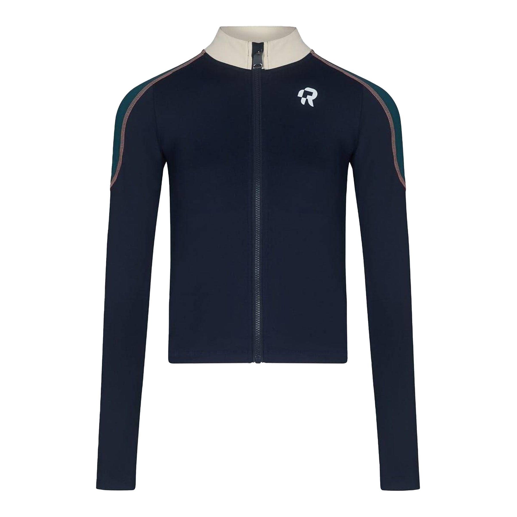 Navy - Front - Red Run Womens-Ladies Full Zip Technical Top