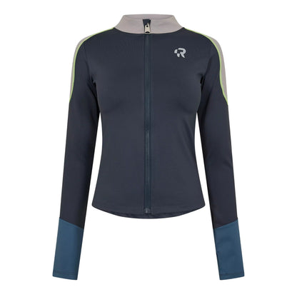 Charcoal - Front - Red Run Womens-Ladies Full Zip Technical Top