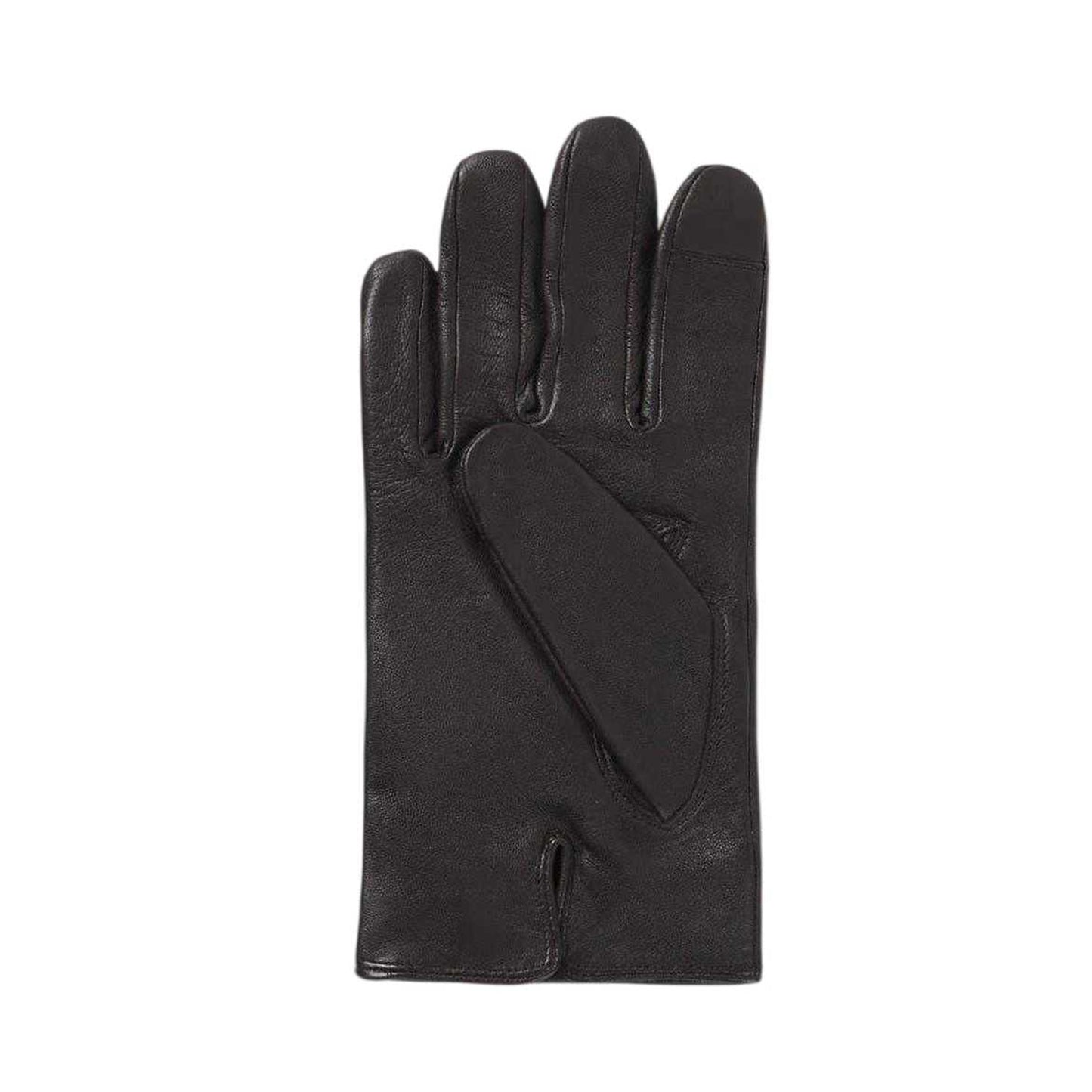 Medium Brown - Back - Boss Mens Hainz Me Fleece Leather Gloves