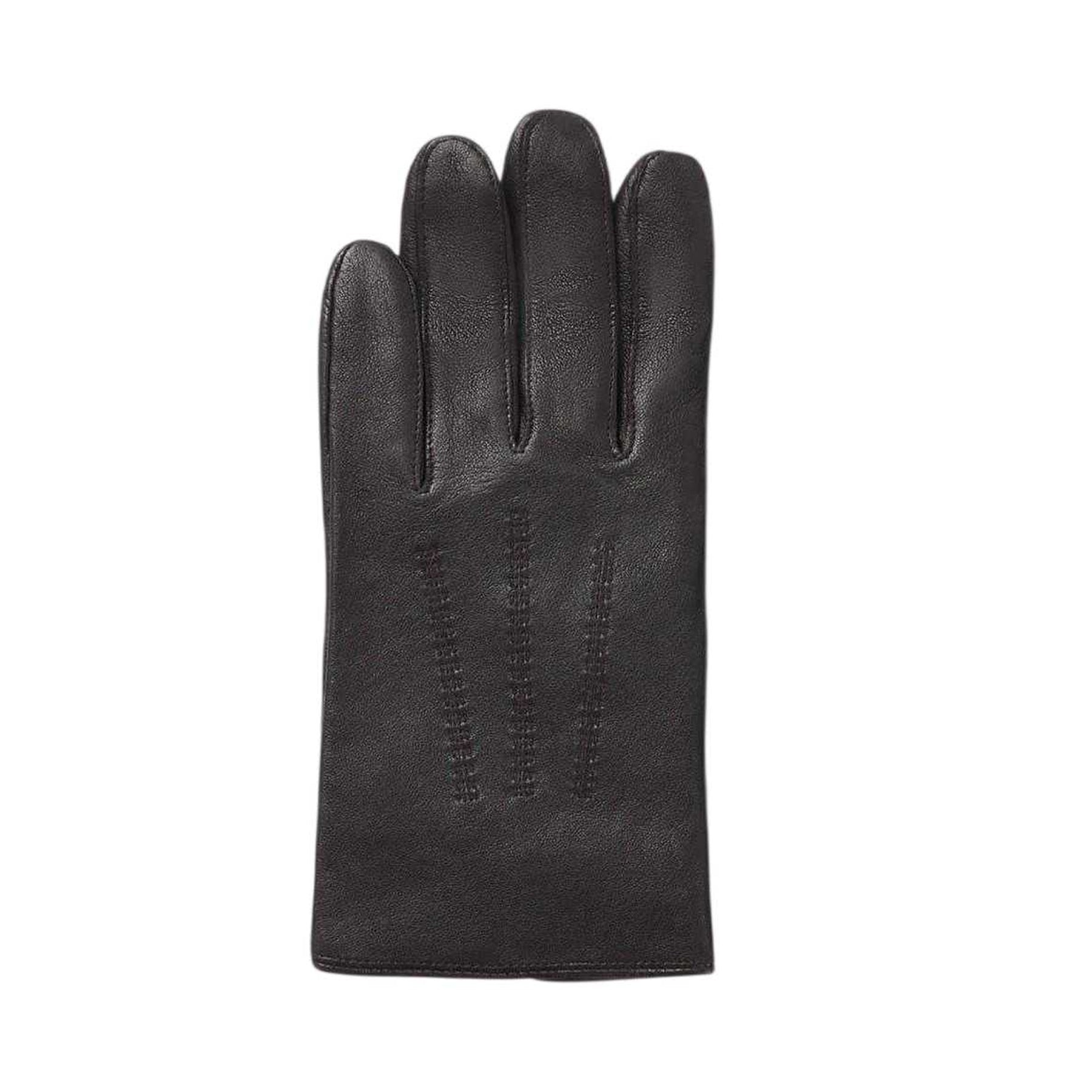 Medium Brown - Front - Boss Mens Hainz Me Fleece Leather Gloves