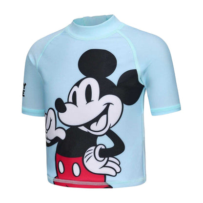 Grey - Back - Disney Childrens-Kids Mickey Mouse Swimwear Set