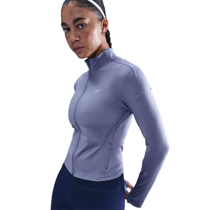 Indigo - Front - Nike Womens-Ladies Swift Slim Long-Sleeved Track Top
