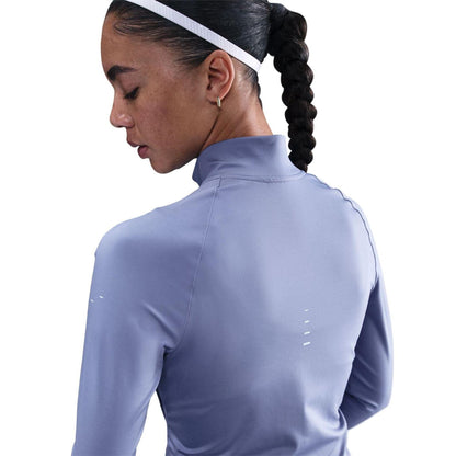Indigo - Back - Nike Womens-Ladies Swift Slim Long-Sleeved Track Top