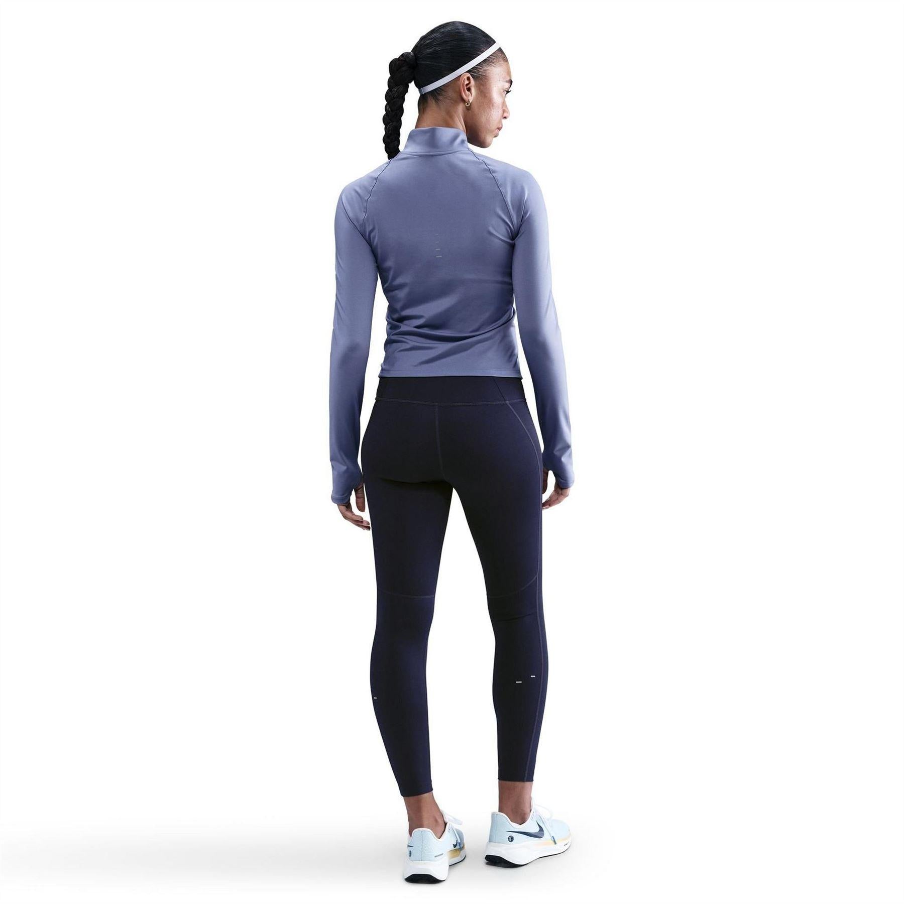Indigo - Lifestyle - Nike Womens-Ladies Swift Slim Long-Sleeved Track Top