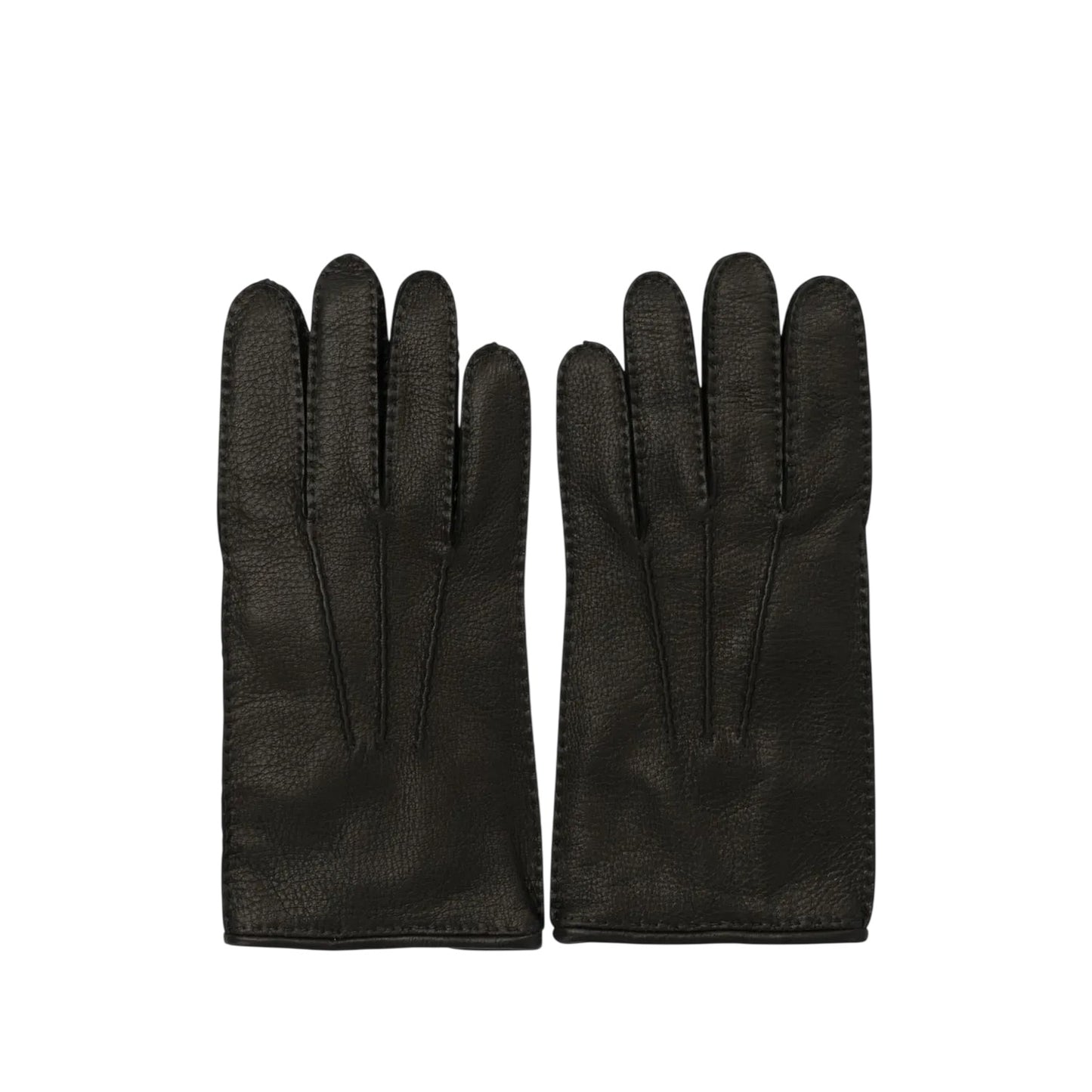 Medium Brown - Front - Boss Mens Hainz5 Nappa Leather Gloves