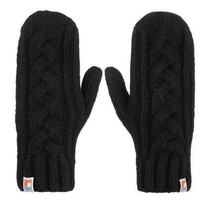Black - Front - SoulCal Unisex Adult Cable Knit Mittens