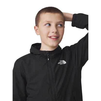 Black - Side - The North Face Childrens-Kids Antora Jacket