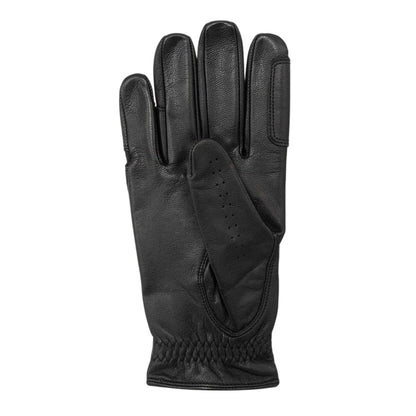 Black - Back - Requisite Womens-Ladies Leather Riding Gloves