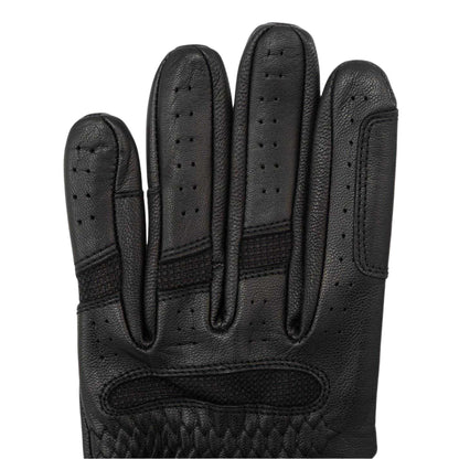 Black - Lifestyle - Requisite Womens-Ladies Leather Riding Gloves