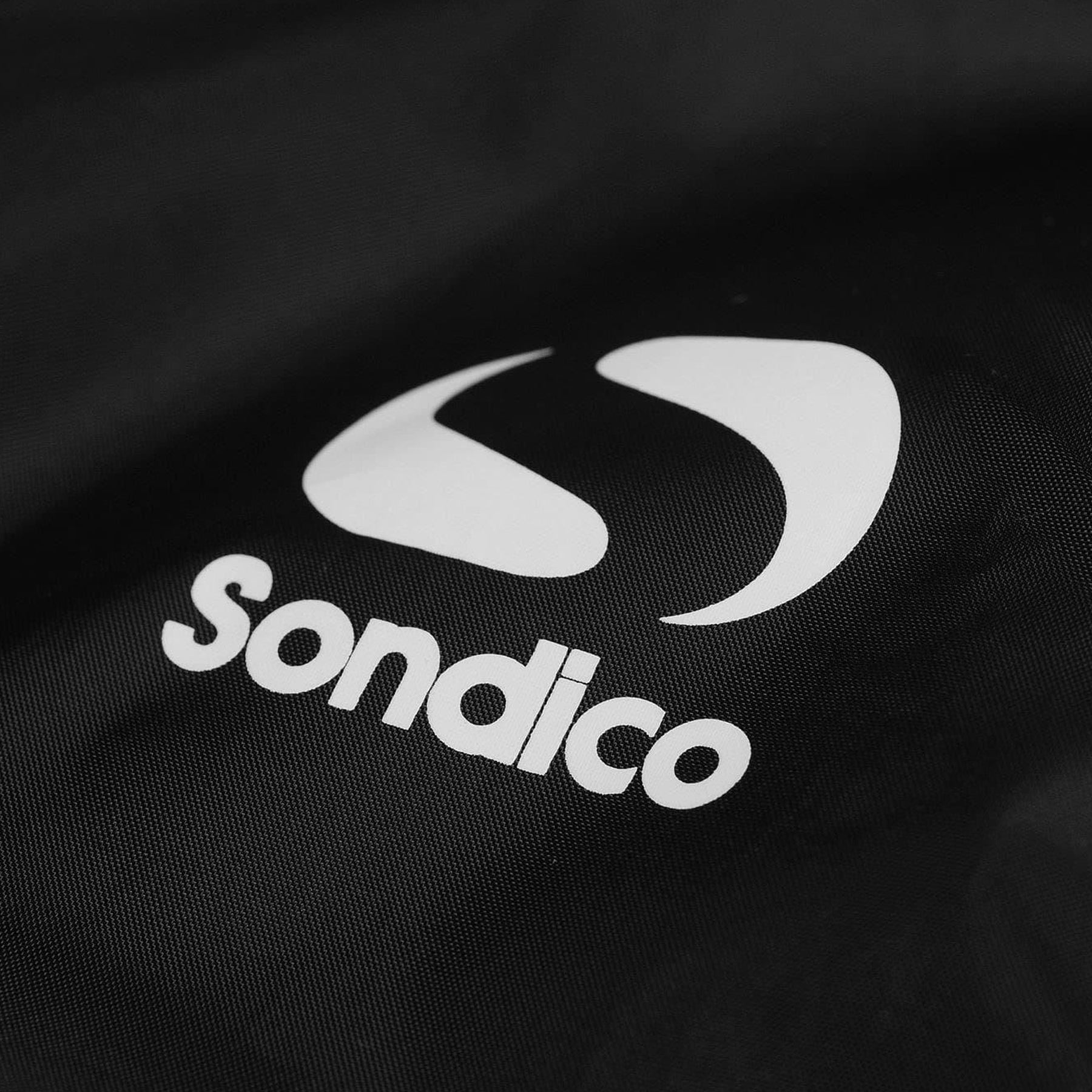 Black - Side - Sondico Childrens-Kids Ventilated Raincoat