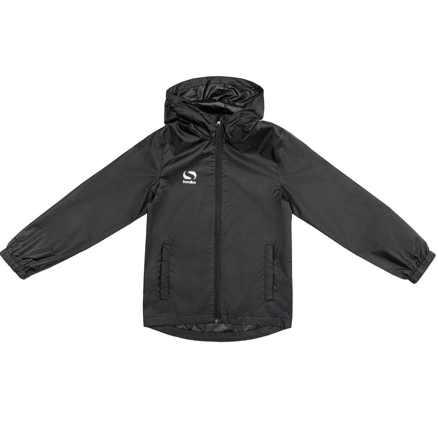 Black - Front - Sondico Childrens-Kids Ventilated Raincoat