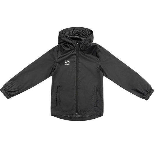 Black - Front - Sondico Childrens-Kids Ventilated Raincoat