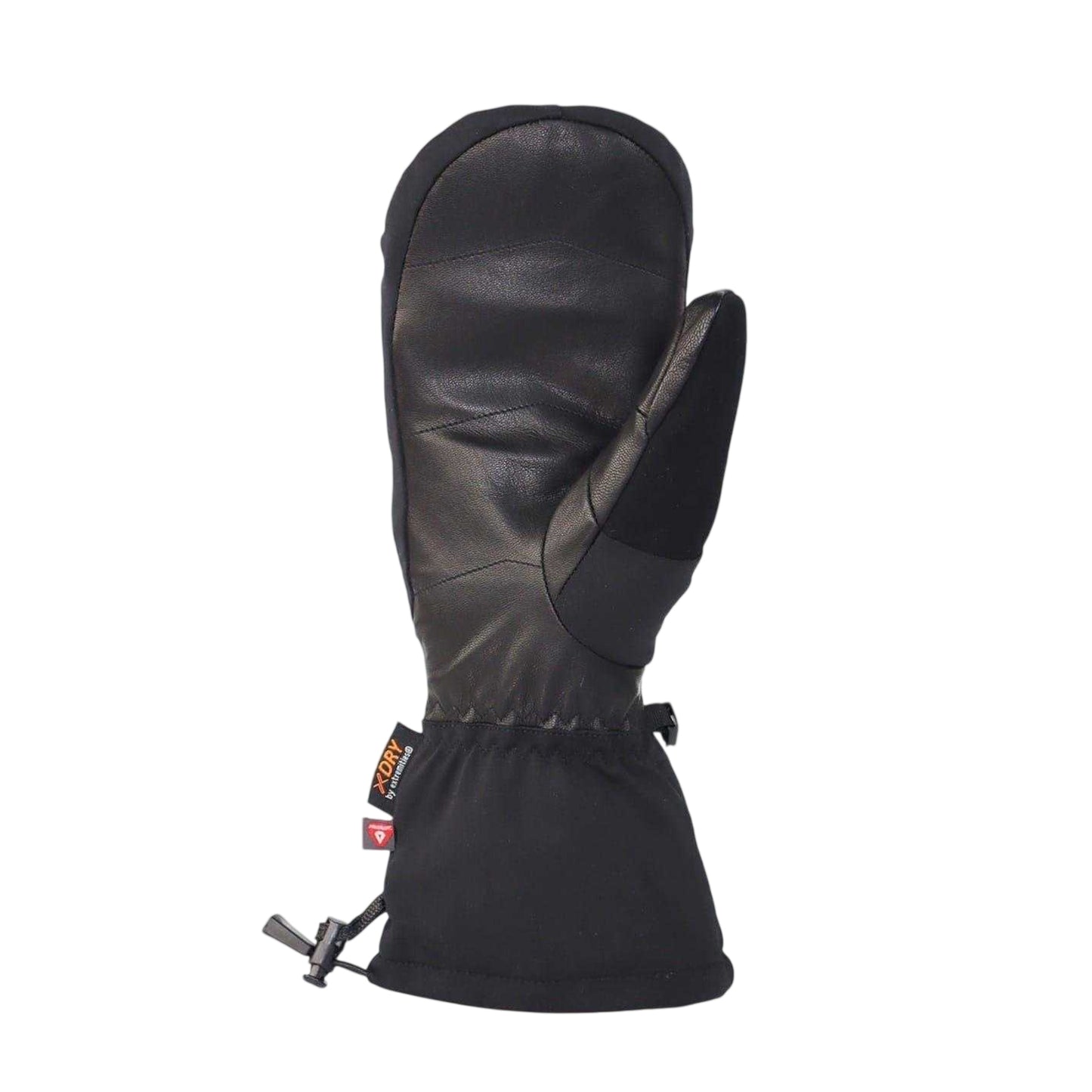 Black - Back - Extremities Mens Finse Leather Ski Mittens