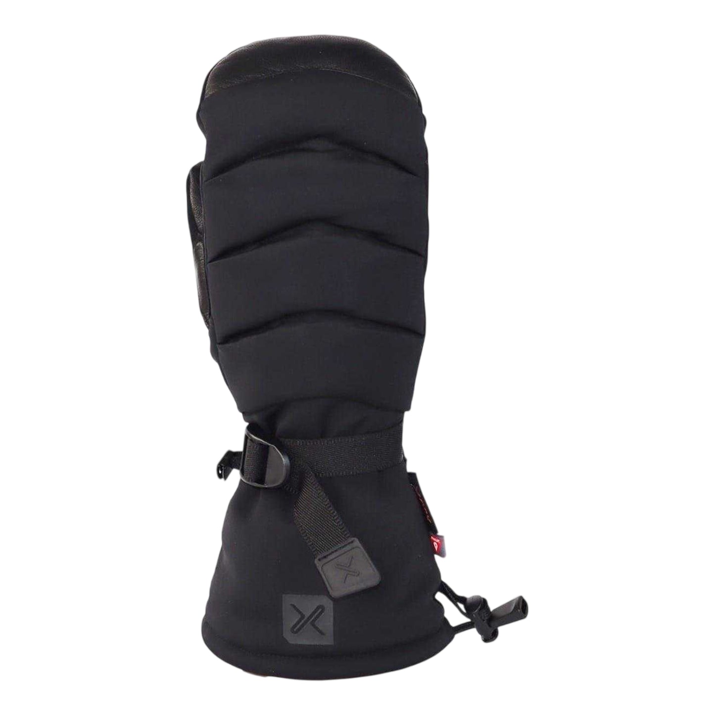 Black - Front - Extremities Mens Finse Leather Ski Mittens