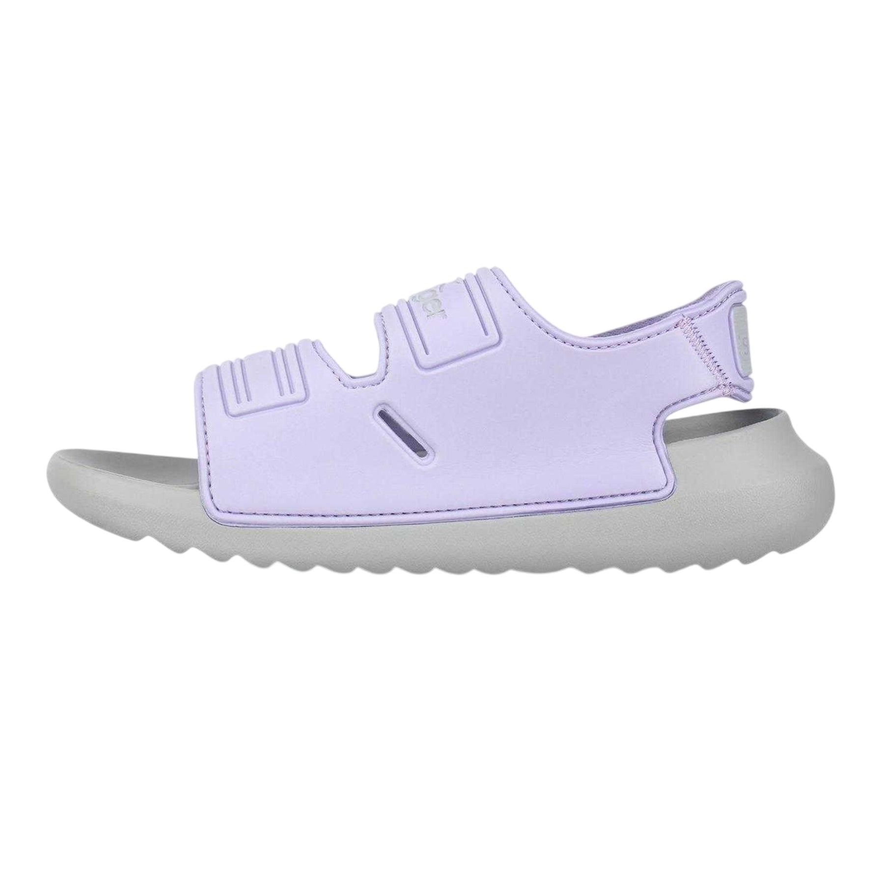 Purple - Back - Slazenger Childrens-Kids Hook and Loop Sports Sandals
