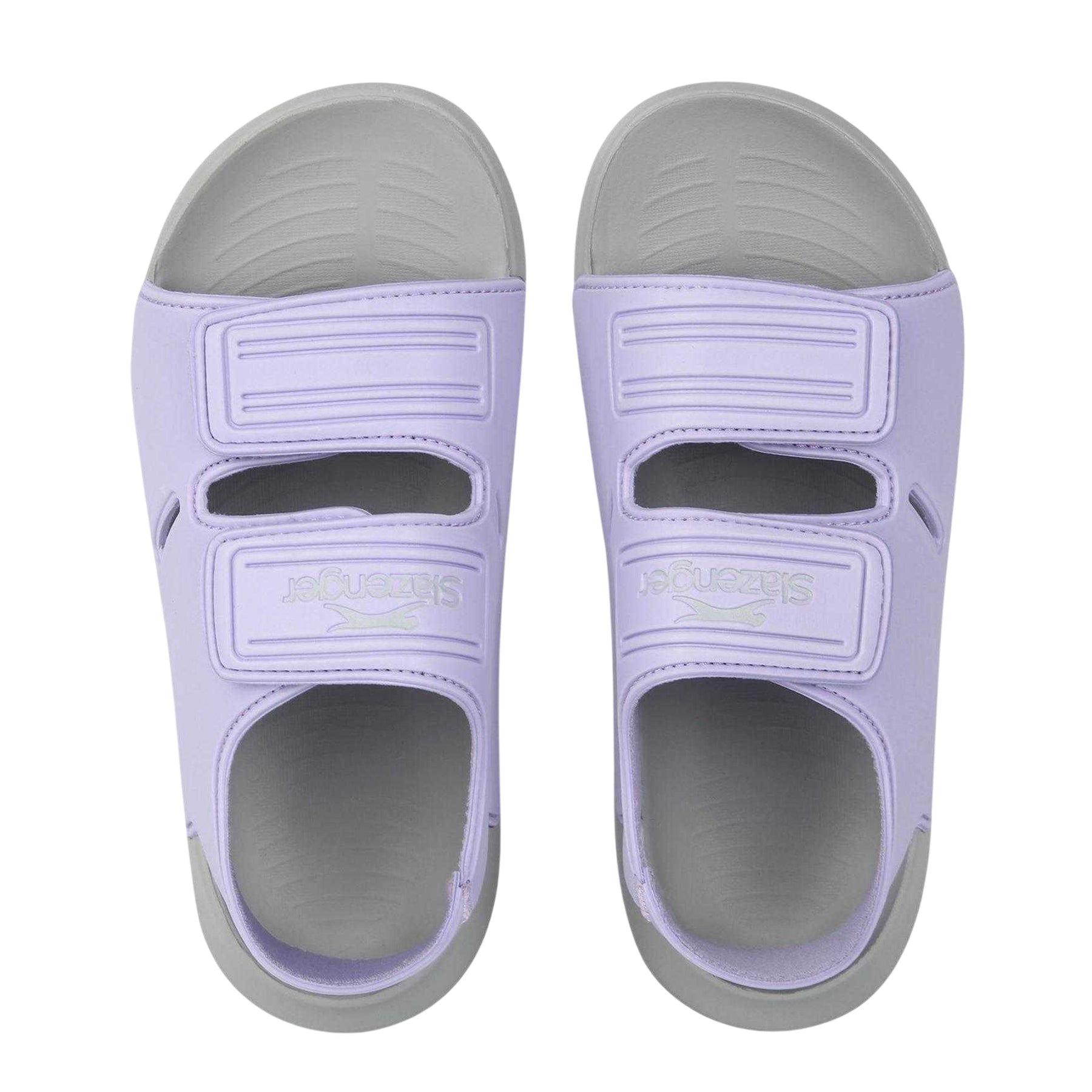Purple - Lifestyle - Slazenger Childrens-Kids Hook and Loop Sports Sandals