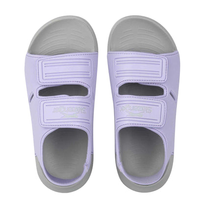 Purple - Lifestyle - Slazenger Childrens-Kids Hook and Loop Sports Sandals