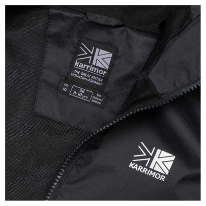 Black - Side - Karrimor Childrens-Kids Sierra Hooded Waterproof Jacket