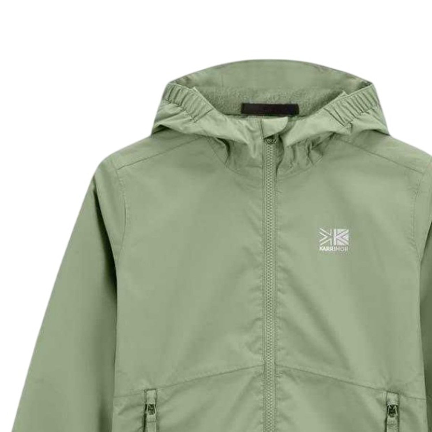 Khaki Green - Side - Karrimor Childrens-Kids Sierra Hooded Waterproof Jacket