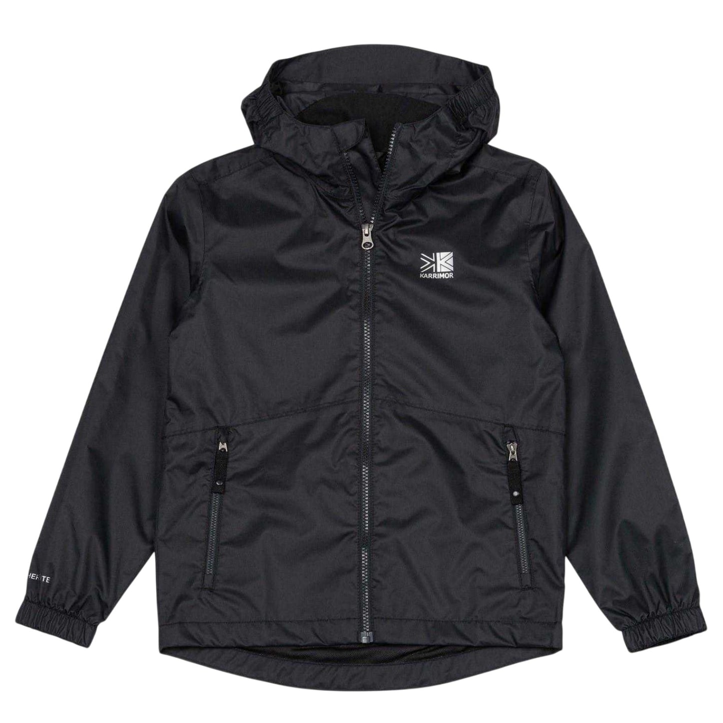 Black - Front - Karrimor Childrens-Kids Sierra Hooded Waterproof Jacket