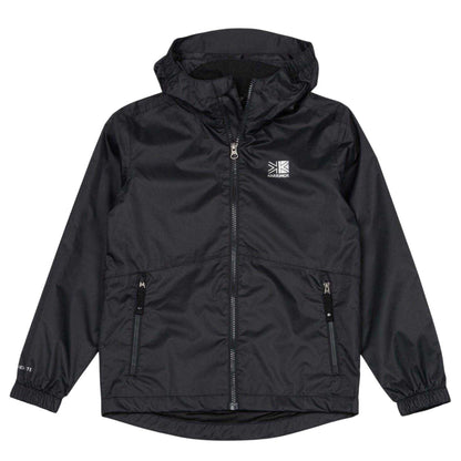Black - Front - Karrimor Childrens-Kids Sierra Hooded Waterproof Jacket
