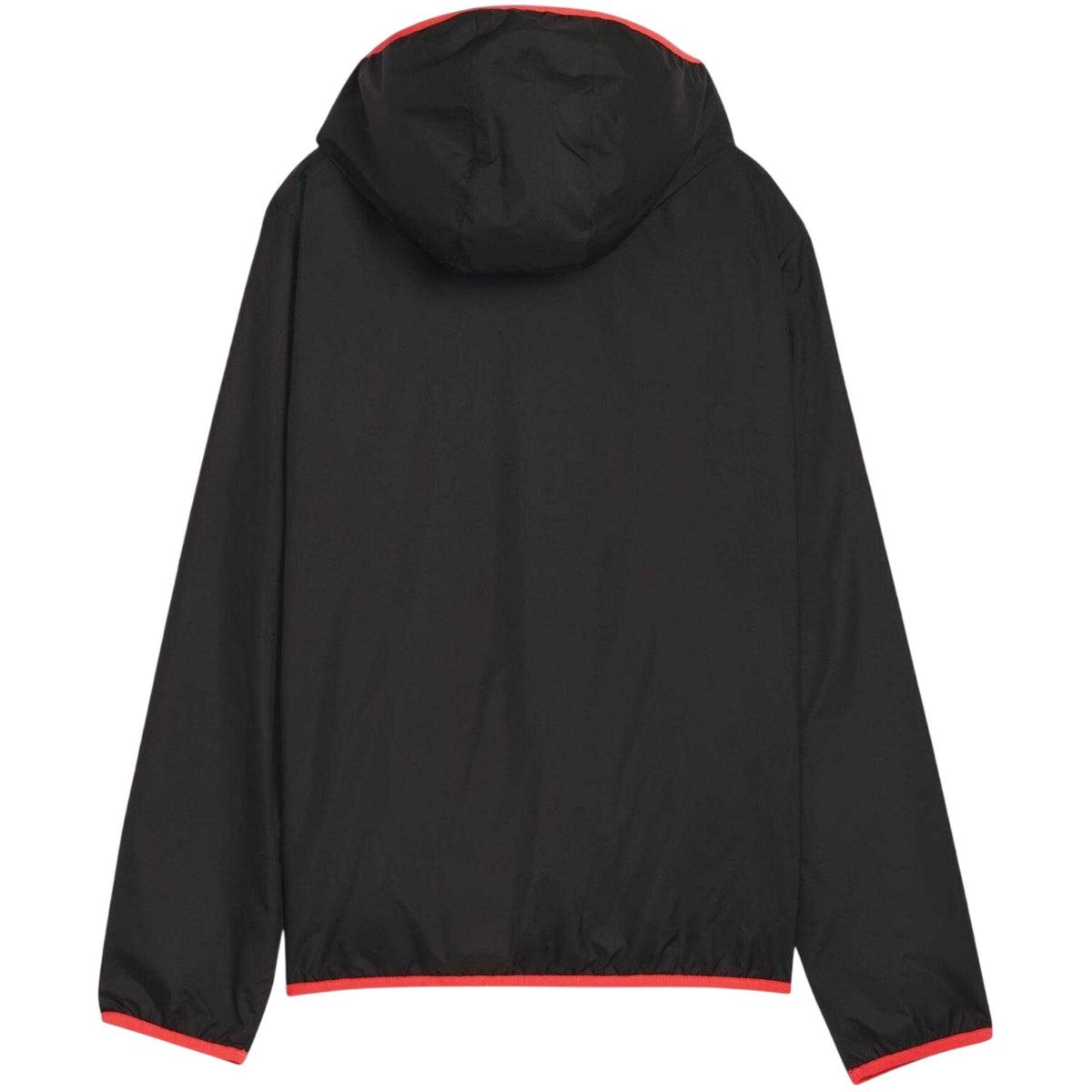 Black-Orange - Back - Puma Childrens-Kids Lightweight Windbreaker