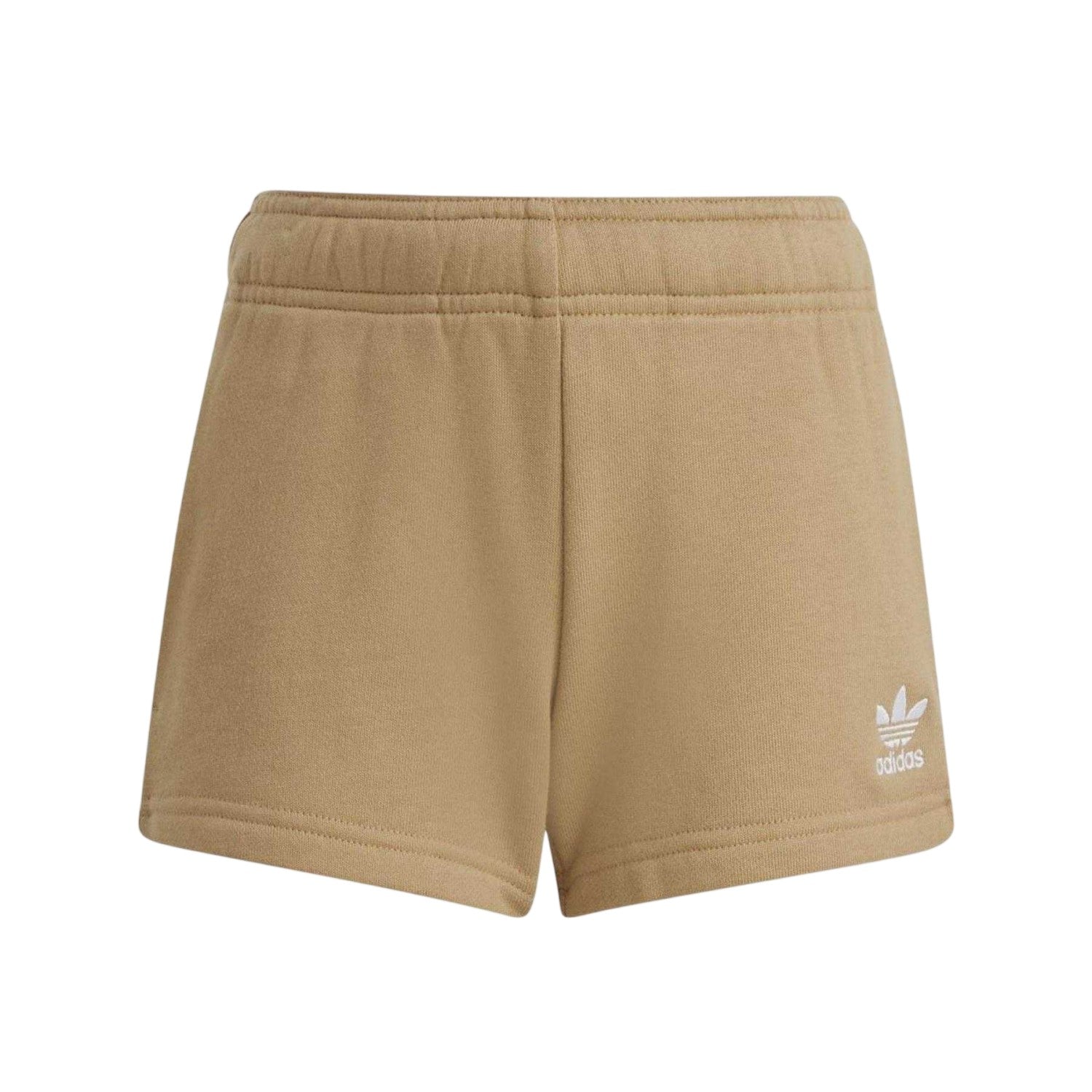 Brown - Side - Adidas Childrens-Kids Logo Cotton T-Shirt & Shorts Set