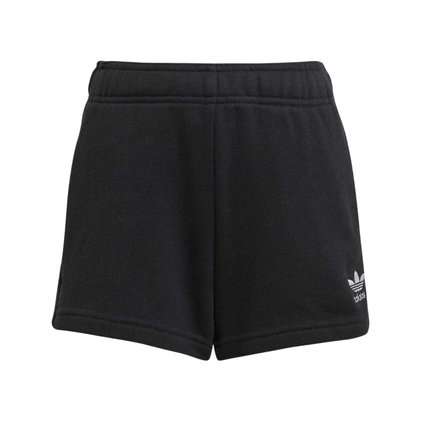Black - Side - Adidas Childrens-Kids Logo Cotton T-Shirt & Shorts Set