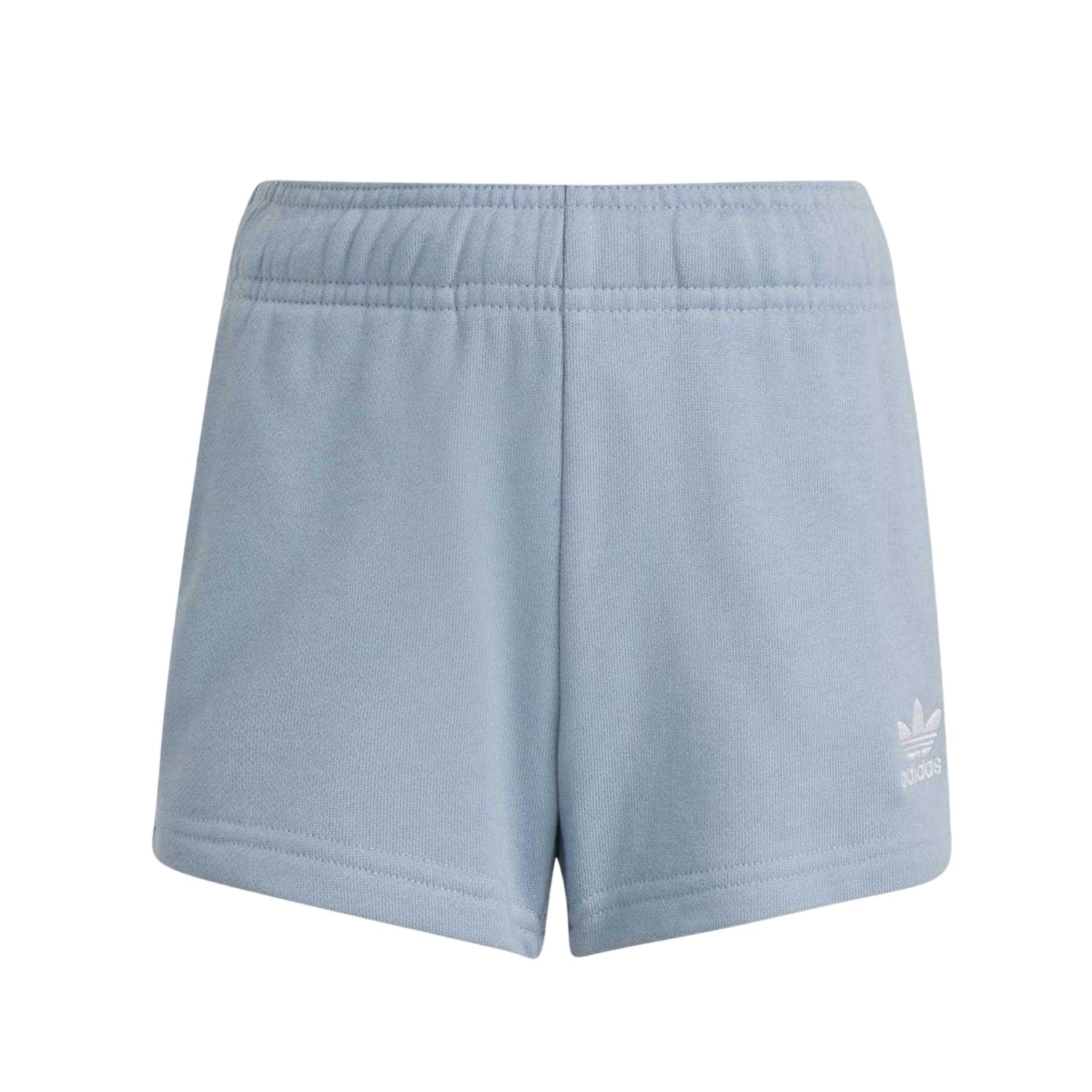 Blue - Side - Adidas Childrens-Kids Logo Cotton T-Shirt & Shorts Set