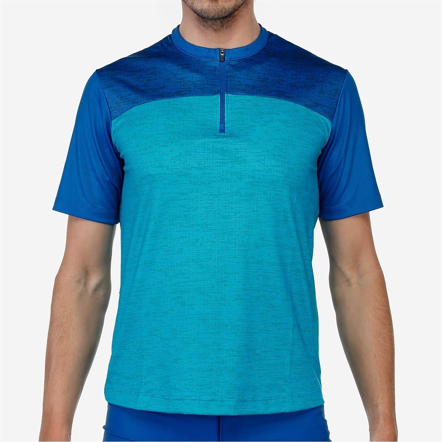 Turquoise - Side - Bicycle Line Mens Sentiero Short-Sleeved Cycling Jersey