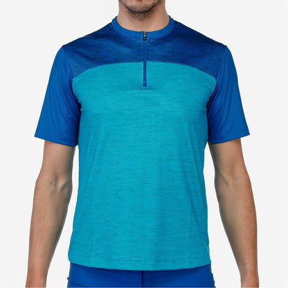 Turquoise - Side - Bicycle Line Mens Sentiero Short-Sleeved Cycling Jersey
