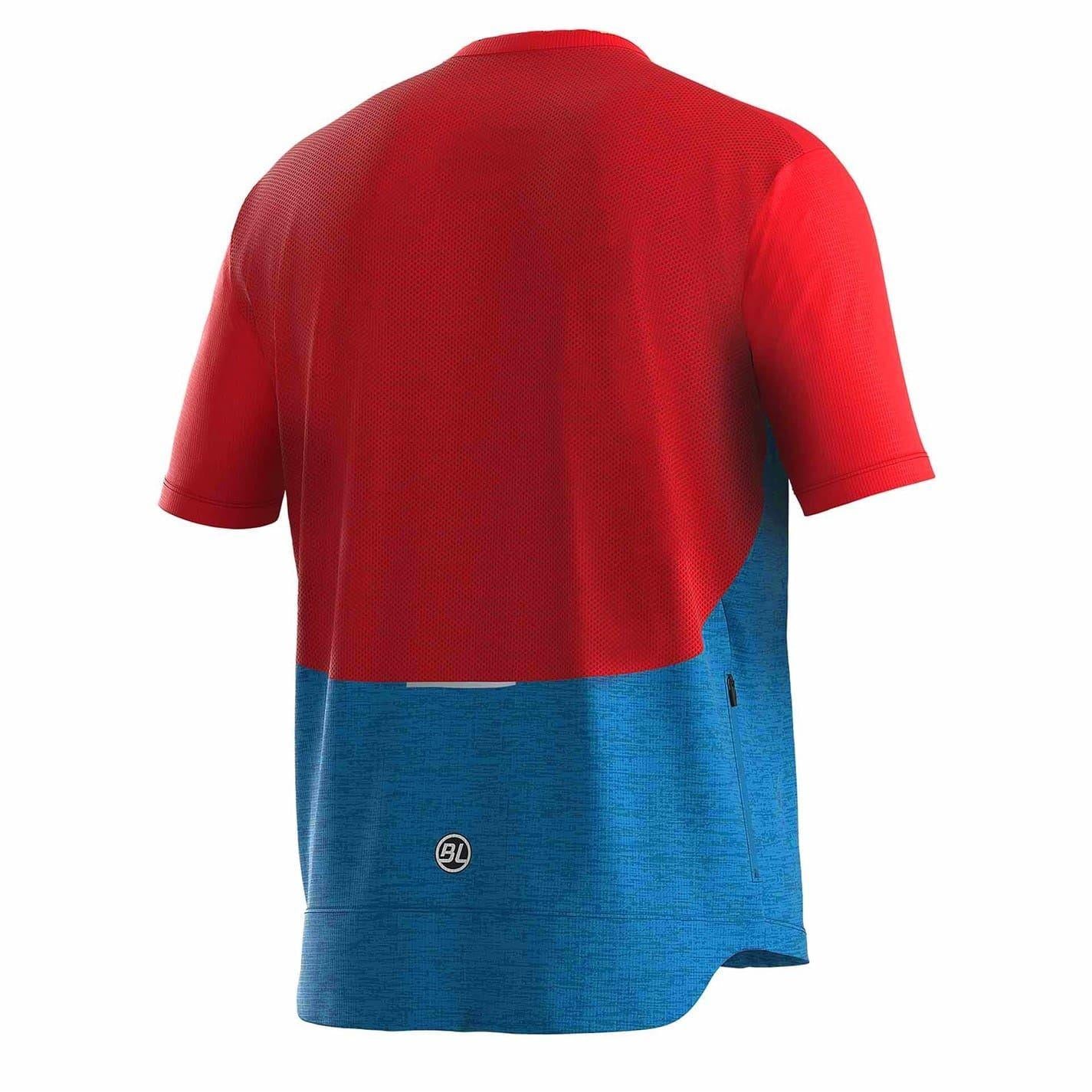 Avio Blue - Back - Bicycle Line Mens Sentiero Short-Sleeved Cycling Jersey