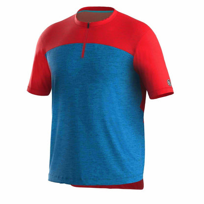 Avio Blue - Front - Bicycle Line Mens Sentiero Short-Sleeved Cycling Jersey