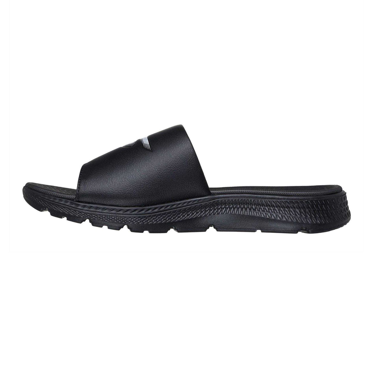 Black - Back - Skechers Mens Go Run Consistent Sliders