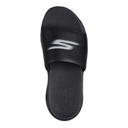 Black - Side - Skechers Mens Go Run Consistent Sliders
