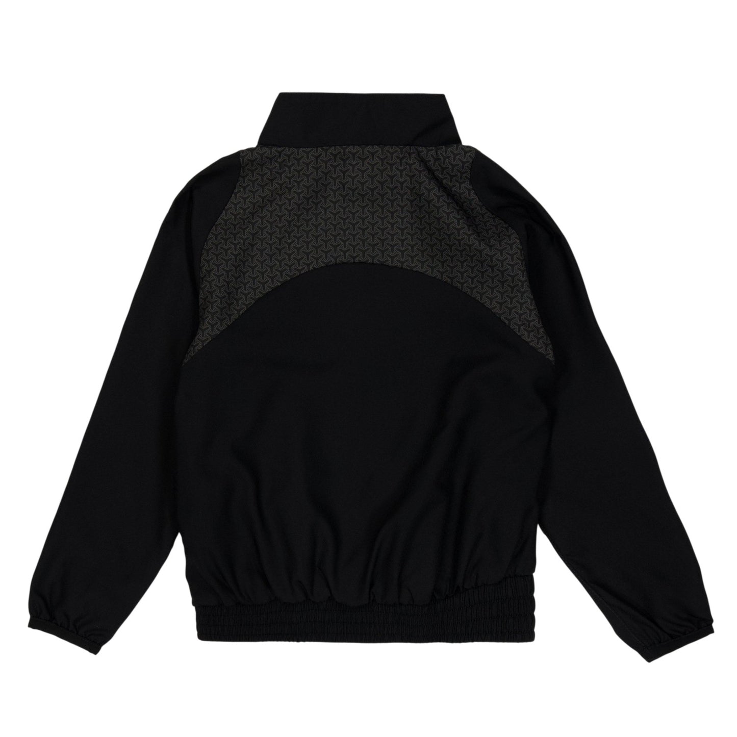 Black - Back - Warrior Childrens-Kids Performance Training Jacket